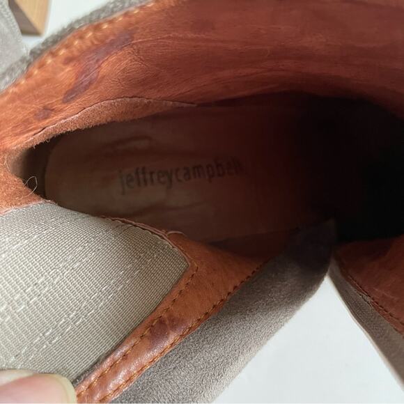 Jeffrey Campbell Grey Suede Cherry Blossom Booties - Picture 6 of 9